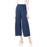 JdY Jdygeggo New Long Pant JRS Noos Damesbroek, Black Iris/detail: zwarte knopen