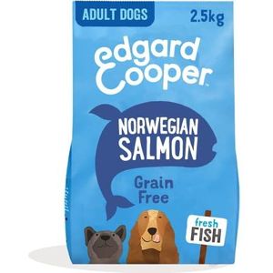 Edgard & Cooper Droogvoer voor honden, graanvrij droogvoer, natuurlijke voeding, complete voeding, gezond en uitgebalanceerd voor honden van alle maten (zalm, 2,5 kg, 1 stuk)