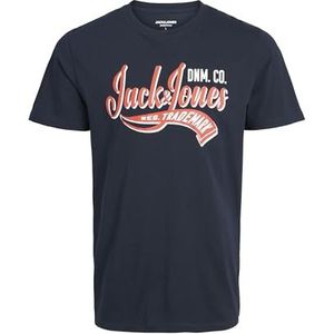 Jack & Jones T-shirts voor heren, Navy Blazer, 5XL (grote maat), Marineblauwe blazer