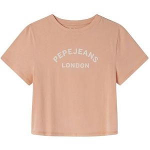 Pepe Jeans Zoe T-shirt voor meisjes (1 stuk), Oranje (Licht Oranje), 16 jaar