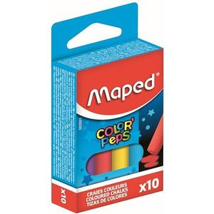 Maped M593501 - krijt Color Peps, 10 stuks, rond, gesorteerd