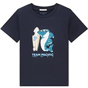 TOM TAILOR 1035061 T-shirt voor jongens (1 stuk), 10668 - Sky Captain Blue