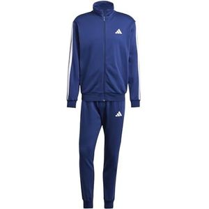 adidas Sportswear Sportswear Basic 3-Stripes Fleece Trainingspak - Heren - Blauw- XL