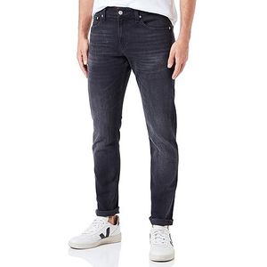 Calvin Klein Jeans Slanke herenbroek, Zwart/denim effect
