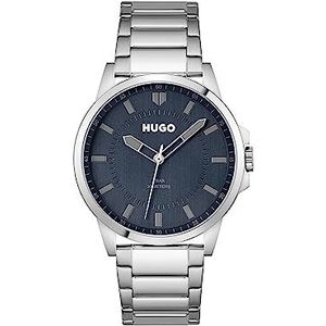 HUGO HU1530186 Heren horloge Zilverkleurig - 43 mm