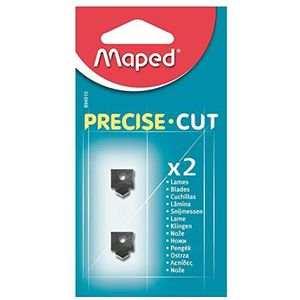 Maped - Set van 2 messen voor Precise Cut A4 snijmachine - Reservemesjes voor Maped snijcapaciteit 5 vellen - Eenvoudige vervanging - 2 stuks