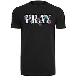 Mister Tee T-shirt pour homme Flower Pray Tee, imprimé pour homme, t-shirt graphique, streetwear, Noir, XL