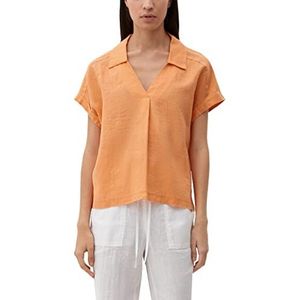 s.Oliver T-shirt à col polo pour femme, Orange, 44