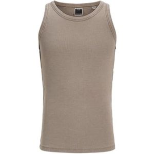 JACK & JONES Jcoconcrete Washed Rib Tank Top Jcoconcrete Washed Rib tanktop voor heren (1 stuk), Woestijn Taupe, XXL