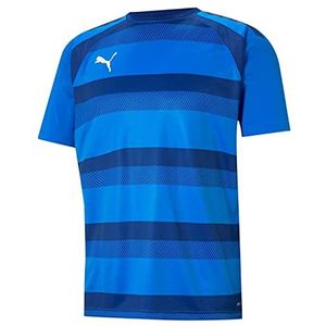 PUMA teamvision Unisex Kids Jersey Jr T-Shirt Electric Blue Lemonade-Limoges-Puma wit, 128, Electric Blue Lemonade-Limoges-Puma, wit