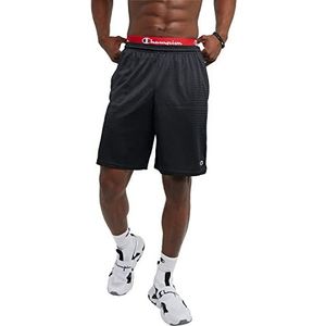 Champion Long Mesh Shorts met zakken, shorts voor heren (1 stuk), zwart.