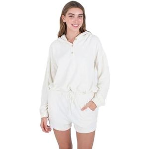 Hurley Trista Henley Sweat À Capuche Femme, Whisper White, M