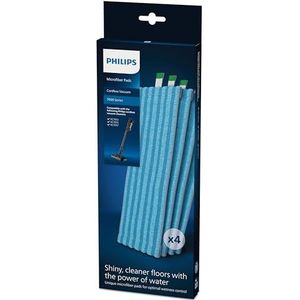 Philips Original Draadloze Stofzuiger 7000 Series Microvezeldoeken, 4 wasbare en herbruikbare microvezelschijven, voor: XC7053, XC7055, XC7057 (XV1670/02)