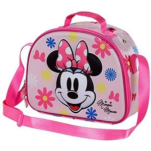 Minnie Mouse bloemen-bakset, 3D, roze, 3D-bloemenvorm, 3D-bloemenmotief, Roze, 3d broodzak met bloemenmotief