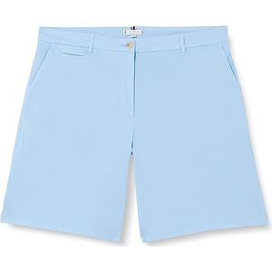 Tommy Hilfiger Co Blend Chino shorts voor dames, Scheepsblauw