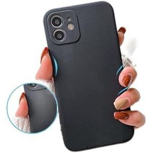 PASUTO Compatible avec iPhone 11 Case, Soft Silicone Bumper Cover with Microfiber Lining Shockproof Protective Anti-Scratch Case for iPhone 11 6.1 inch Black