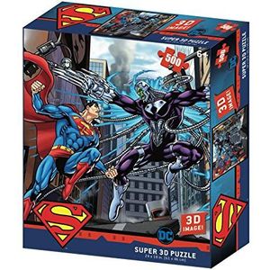 DC Comic Superman vs Electro Puzzel 3D-effect, SM32522, meerkleurig