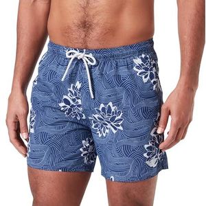 Emporio Armani Heren Boxershorts Swim Trunks bloemen grafisch patroon 31W, Bloemen