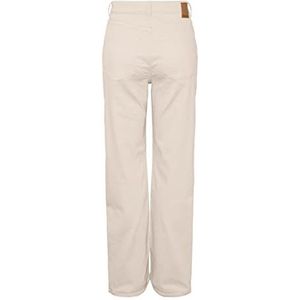 Pieces Pcholly Hw Wide Jeans Colour Noos BC Damesbroek, Grijs Whitecap, 31 W/30 l, wit pet, grijs