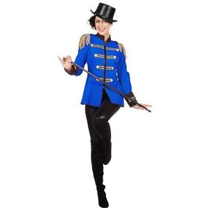 Wilbers&Wilbers 4236 - Elegante circusjas voor dames, blauw, ringmeester, temmer, kostuum voor volwassenen voor carnaval