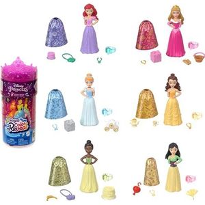 Disney Princess Royal Color Reveal Party Edition, kleine pop met verrassingseffect, speelgoed + 3 jaar, HPX39