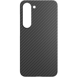 Black Rock - Samsung Galaxy S23 Ultra Slim Carbon Case | Aramid - Koolstofvezel - Draadloos opladen - Premium (zwart)