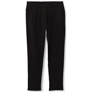 CMP - Stretch fleece lange broek effen kleur, stretch fleece, lange broek voor meisjes en meisjes, zwart.