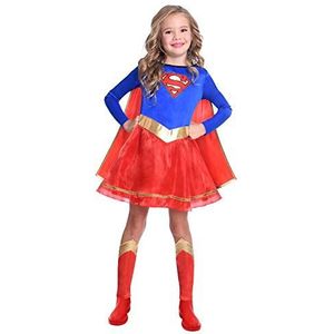 amscan 9906074 - Officieel Warner Bros DC Comics Supergirl kostuum officieel kostuum leeftijd: 4 - 6 jaar