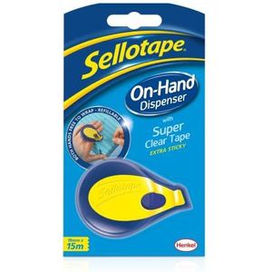 Sellotape 1738756 on Hand plakband dispenser - 18 mm x 15 m