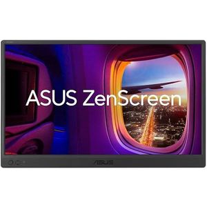 ASUS ZenScreen MB169CK - 15,6 inch draagbare USB-monitor - Full HD 1920 x 1080, Dual Type C, Mini HDMI, automatische rotatie, lichtgewicht ontwerp, 360° ondersteuning, ZenScreen Sleeve - IPS-paneel