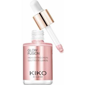 KIKO Milano Glow Fusion Highlighting Drops 01 | Vloeibare highlighter voor het gezicht met metallic afwerking