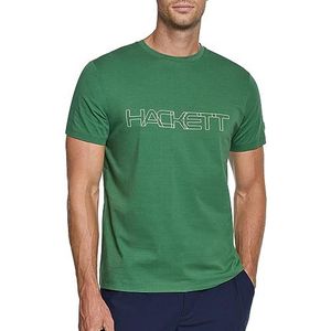 Hackett London Hs Hackett Outline T-shirt voor heren, Groen (Groen)