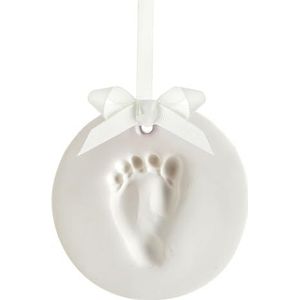 Tiny Ideas Babyaandenken met hand- of voetafdrukken, doe-het-zelf, zonder kookherinnering, wit