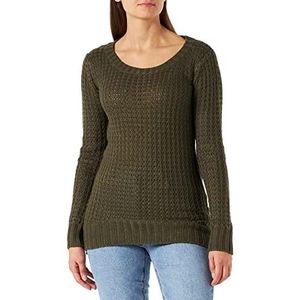 Urban Classics Olive Basics dames trui lange mouwen streetwear, groen (olive 176)