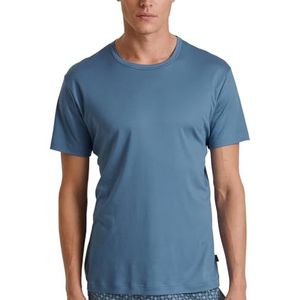 CALIDA RMX Sleep Weekend T-shirt à manches courtes pour homme, bleu coronet, 52