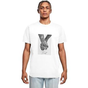 Mister Tee MT1690 - Trust 2.0 T-shirt voor heren (1 stuk), Wit