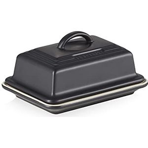 Le Creuset Keramische botervloot, 900 g, 17 x 12,5 x 9 cm, mat zwart