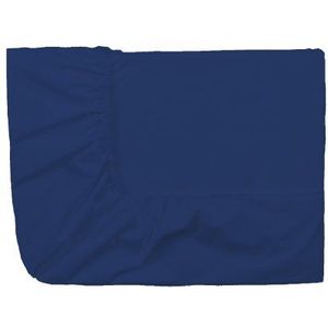 Essix - Hoeslaken, Royal Line katoen, perkal, 2 x 90 x 200 cm, blauw