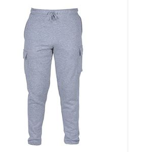 Sleepdown Cargo-joggingbroek voor heren met zijzak, grijs.