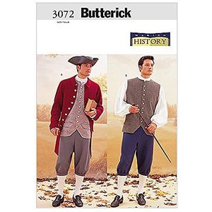 Butterick Patterns Historisch (jas, overhemd, broek en hoed) - 32-34-36 kostuummodel