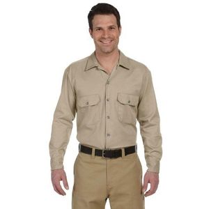 Dickies werkhemd heren lange mouwen, beige (kaki