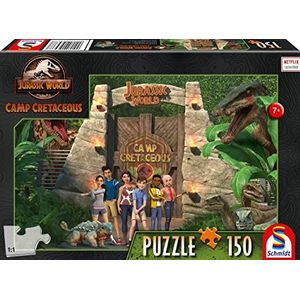 Neue Abenteuer, Camp Kreidetijd, 150 stukjes (puzzel): kinderpuzzel Jurassic World Camp Cretaceous 150 stukjes