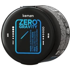 Kemon - Zero Gravity, Ultrafixerende modelleermassa, mat effect en extreme langdurige grip, anti-zwaartekracht, ideaal voor kapsels, 100 ml