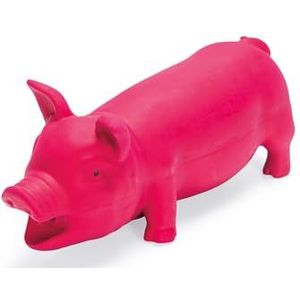 FLAMINGO Latex varkentje hond speelgoed, 33 cm, roze