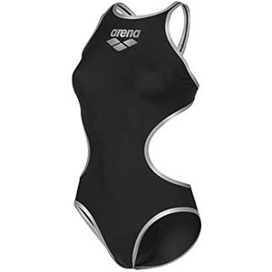 arena One Big Logo Maillot de bain pour femme à séchage rapide, maillot de bain sport en tissu arène MaxLife Eco avec résistance maximale au chlore et protection UV UPF 50+