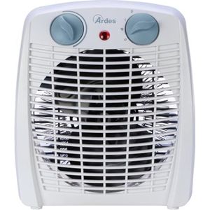 Ardes AR4F16 SIROCO ventilatorradiator, 2 vermogens, eco/comfort, met thermostaat en led aan/uit, draagbaar, compact, blauw
