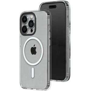 RHINOSHIELD Transparante hoes compatibel met Magsafe voor [iPhone 15 Pro] | Superieure magnetische sterkte, hoge transparantie en vergeelt niet. Aanpasbaar - Zwart Contour fotolenzen