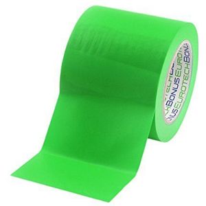 BONUS Eurotech 1BL23.43.0100/033A # Vloermarkeringstape PVC, breedte 100 mm, lengte 33 m, lijm op rubberbasis, dikte 0,17 mm, groen