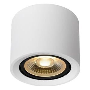 Lucide FEDLER - Plafondspot – Ø 12 cm – led dim to warm – GU10 (ES111) – 1 x 12 W 2200 K/3000 K – wit