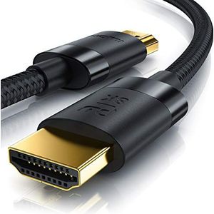 HDMI-kabel 2.1-8K @ 60Hz, 4K @ 120Hz DSC, HDTV 7680 x 4320, UHD II, HDMI 2.1, 2.0a, 2.0b, 3D, HDMI Ethernet, HDR, ARC, compatibel met Blu Ray PS4, PS5, Xbox Series X, zwart